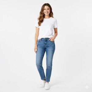 Simply Vera Vera Wang Womens Size 14 Jeans Denim Straight Leg Casual Stretch